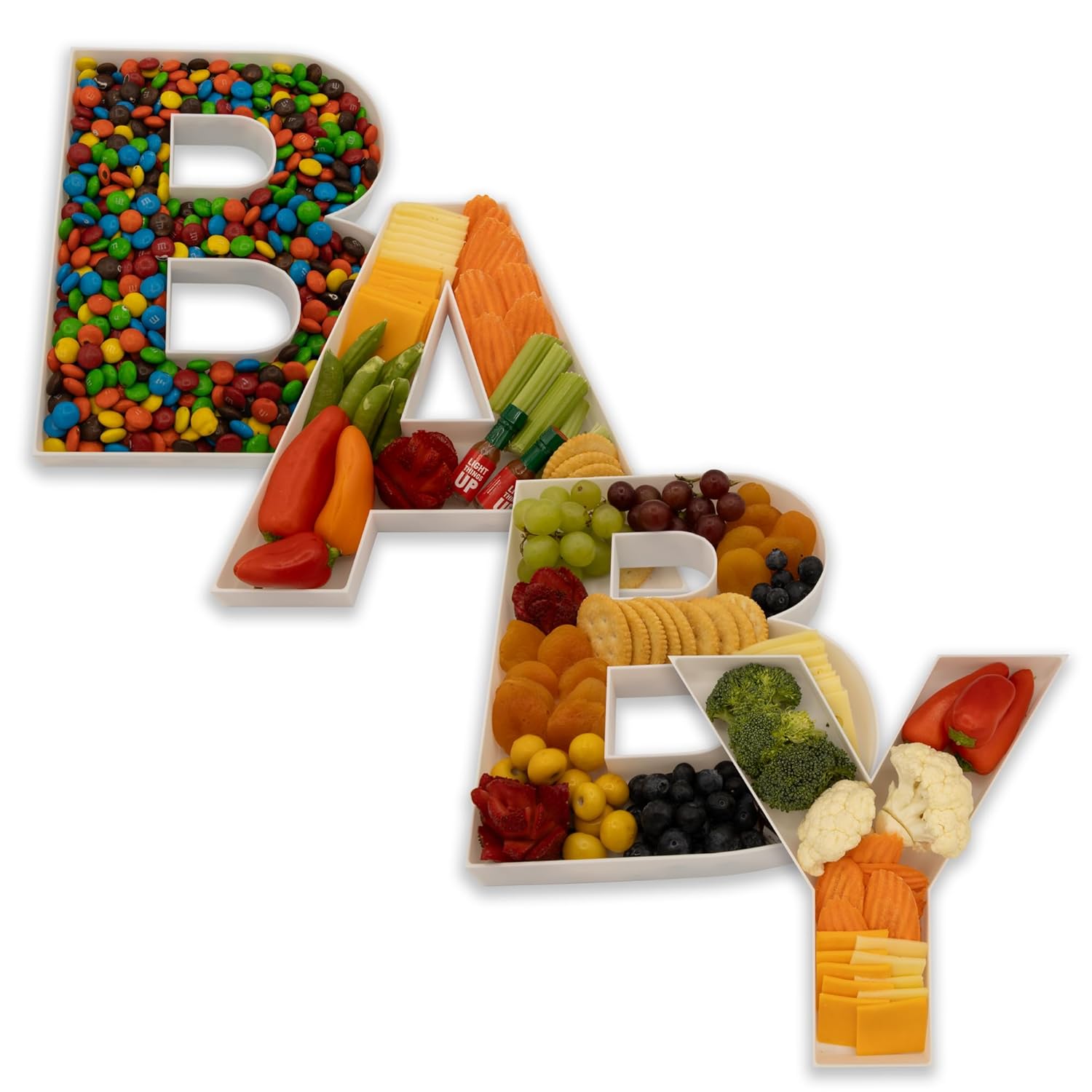 Baby Food Universe - Lebensmittel befüllbare Buchstaben geformt Süßigkeiten Blume