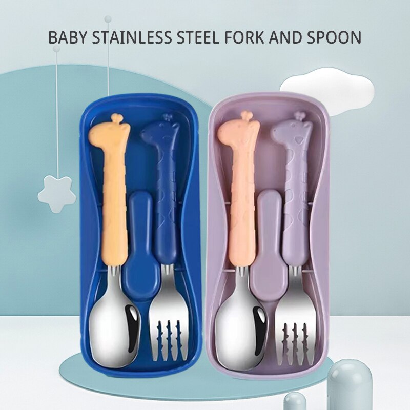 Baby Food Eat - 2PCSChildrens Tableware 304 Lebensmittelqualität Edelstahl Messer