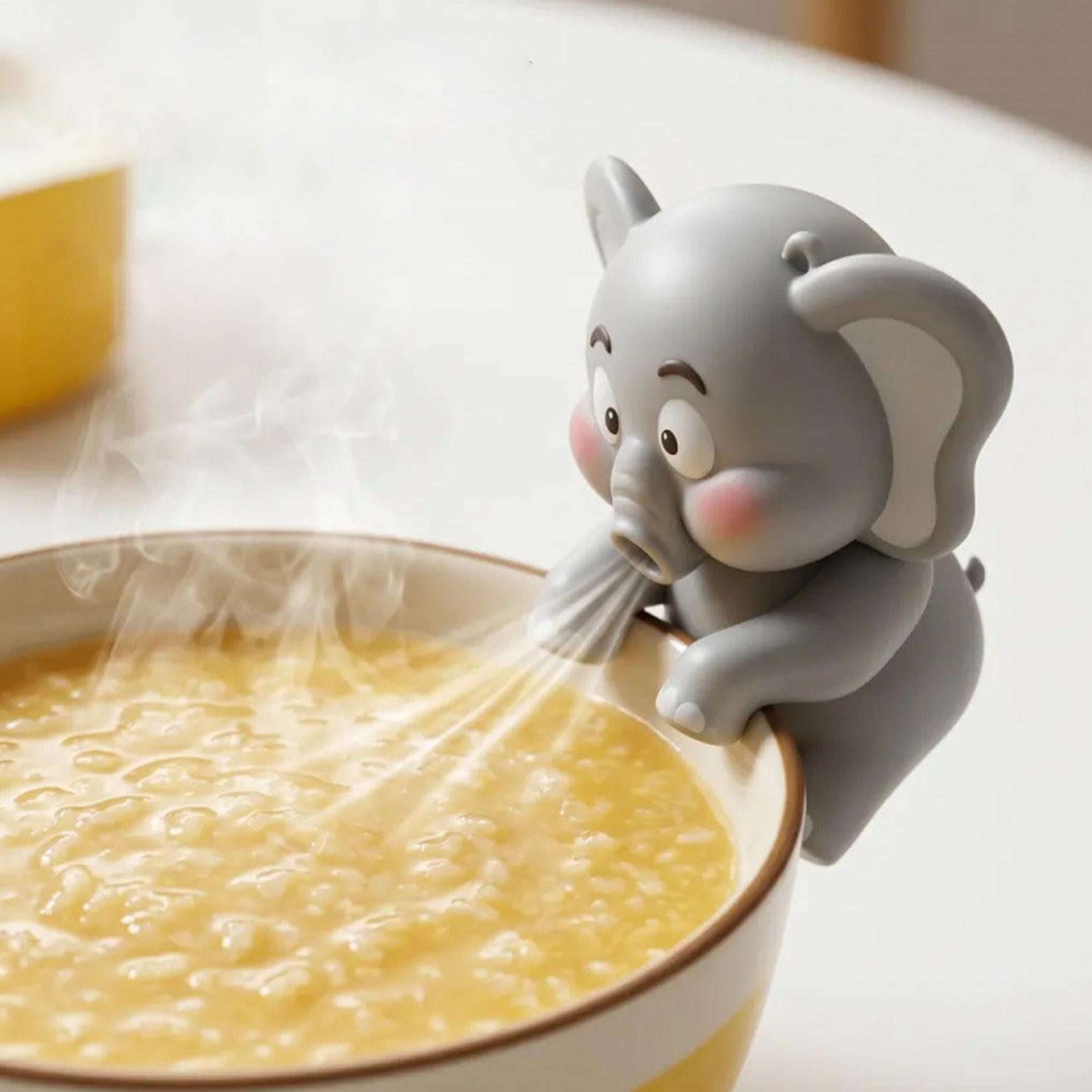 Baby Food Equipment - Mini-Elefanten-Lebensmittelkühler-Ventilator, freihändig bedienbarer Becher-Hängeventilator, Mini-Ventilator, Baby-Nahrungskühlgerät,