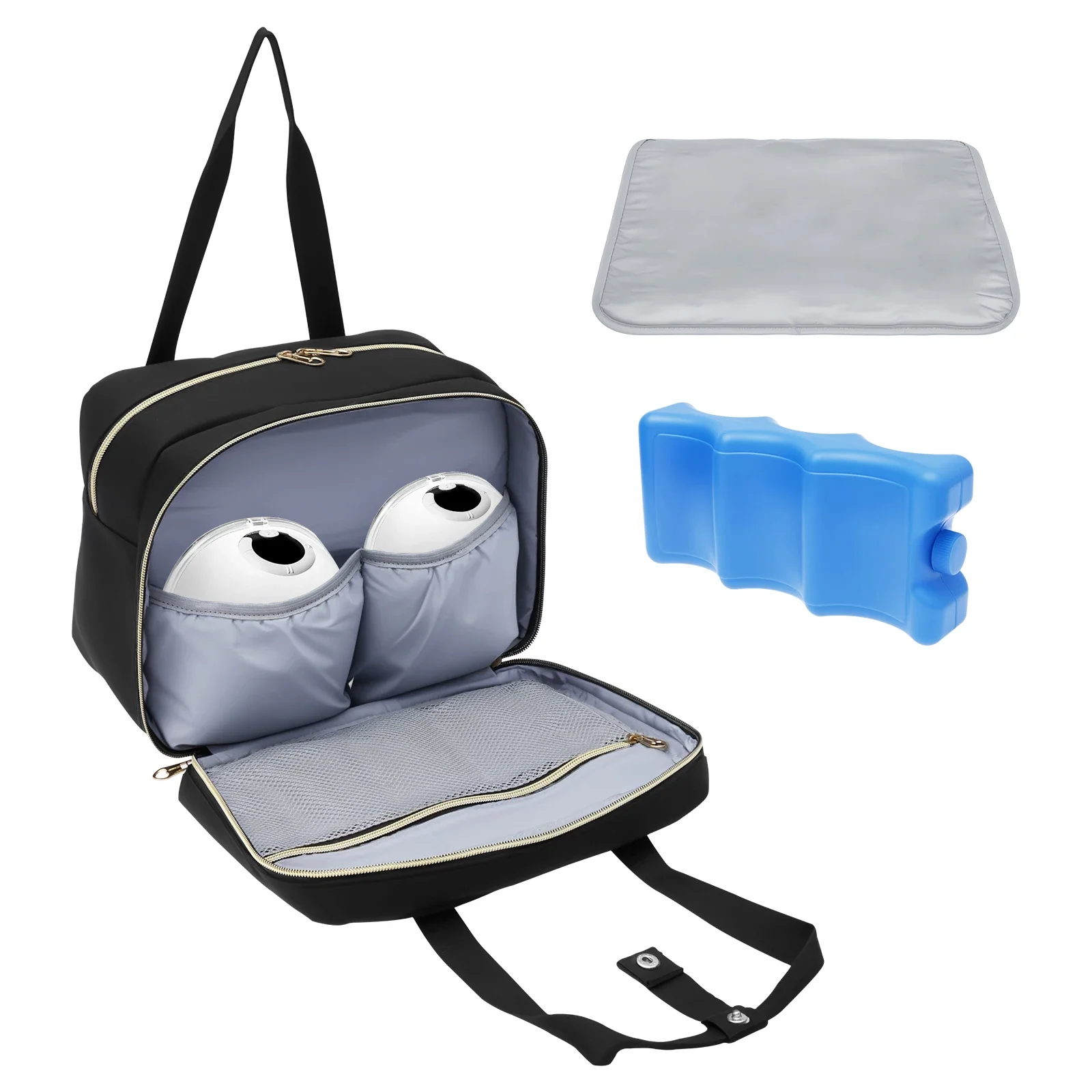 Baby Food Zip Lock Bag - Milchpumpen-Aufbewahrungstasche mit Kühlpack und Wasserdichter Matte