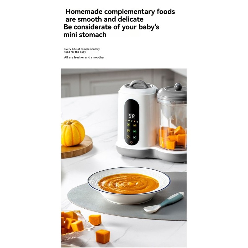 Baby Food Uk - A24P Automatischer Babynahrungsmixer – Multifunktions-Dampfgarer-Mixer –