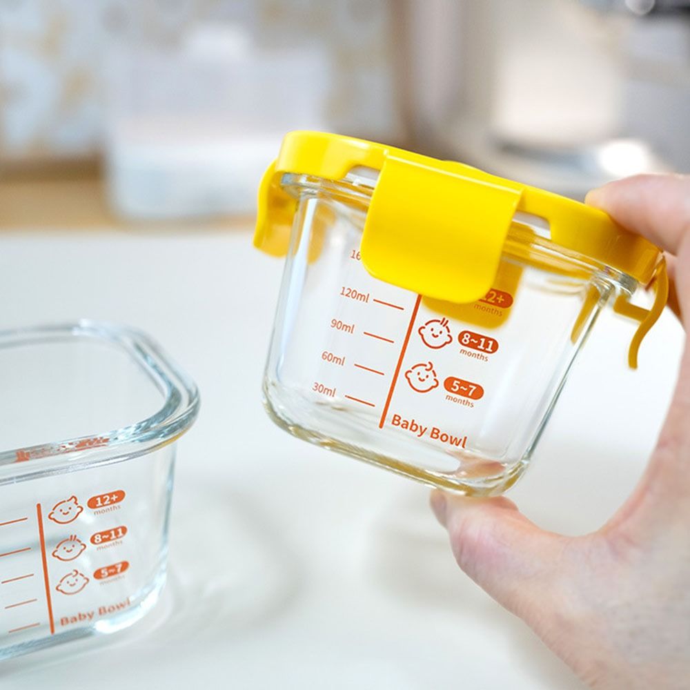 Baby Food Glass Jars - 170ml Baby-Nahrungsaufbewahrungsglas Lebensmittelaufbewahrungsbox Gefriergeeigneter Glasbehälter für