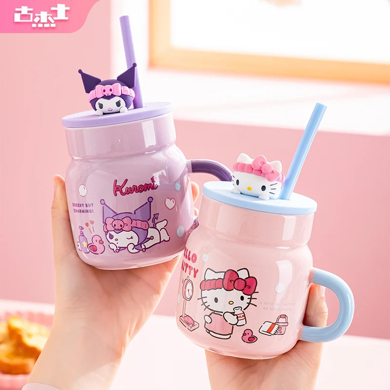 Training Cup Straw - Sanrio 450 ml Keramiktasse Hello Kitty