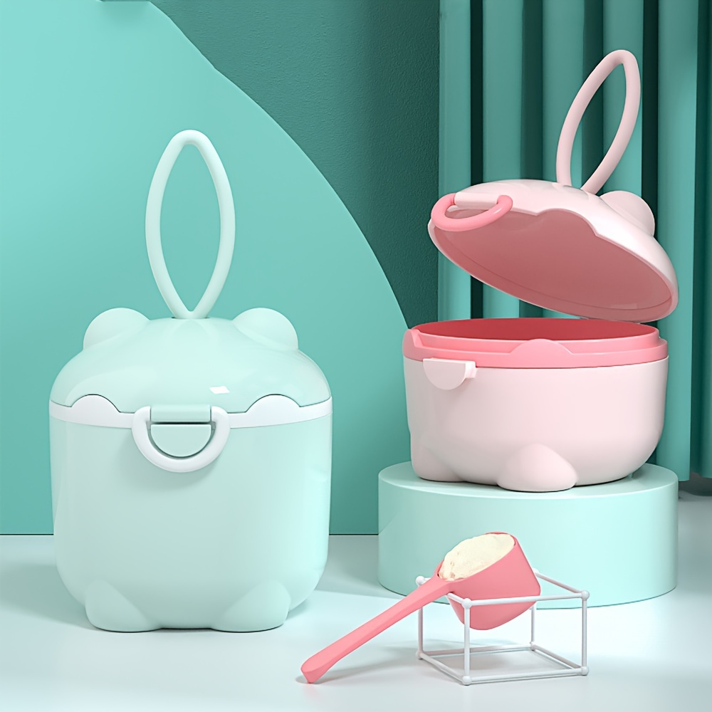 Baby Food Equipment - 1 Stück tragbare vierlagige Milchpulverbox, Milchpulverbehälter,