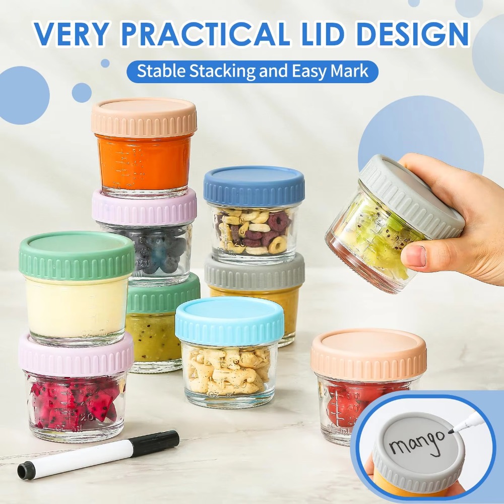 6 Stück Einmachglas aus Glas,  – Baby Food Glass Jars Bewertung und Preis
