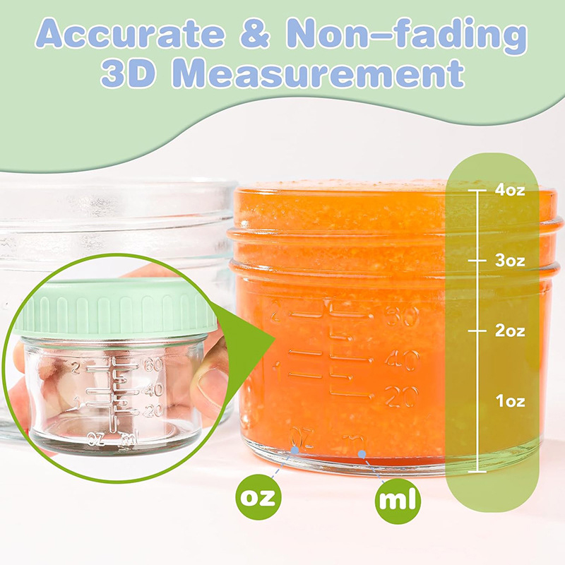 120ml 6er-Set Lebensmittelecht – Baby Food Glass Jars Bewertung und Preis
