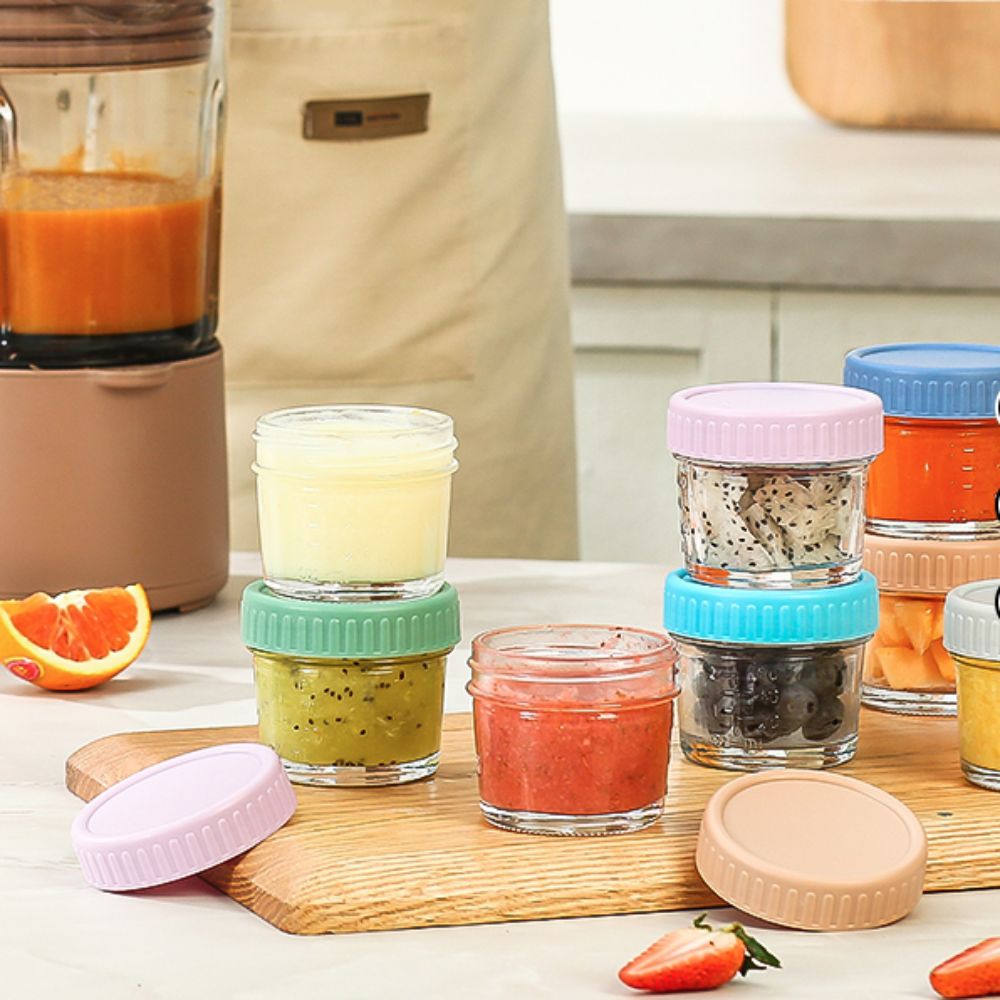 6 Stück Mehrzweck-Glas-Babynah – Baby Food Glass Jars Bewertung und Preis