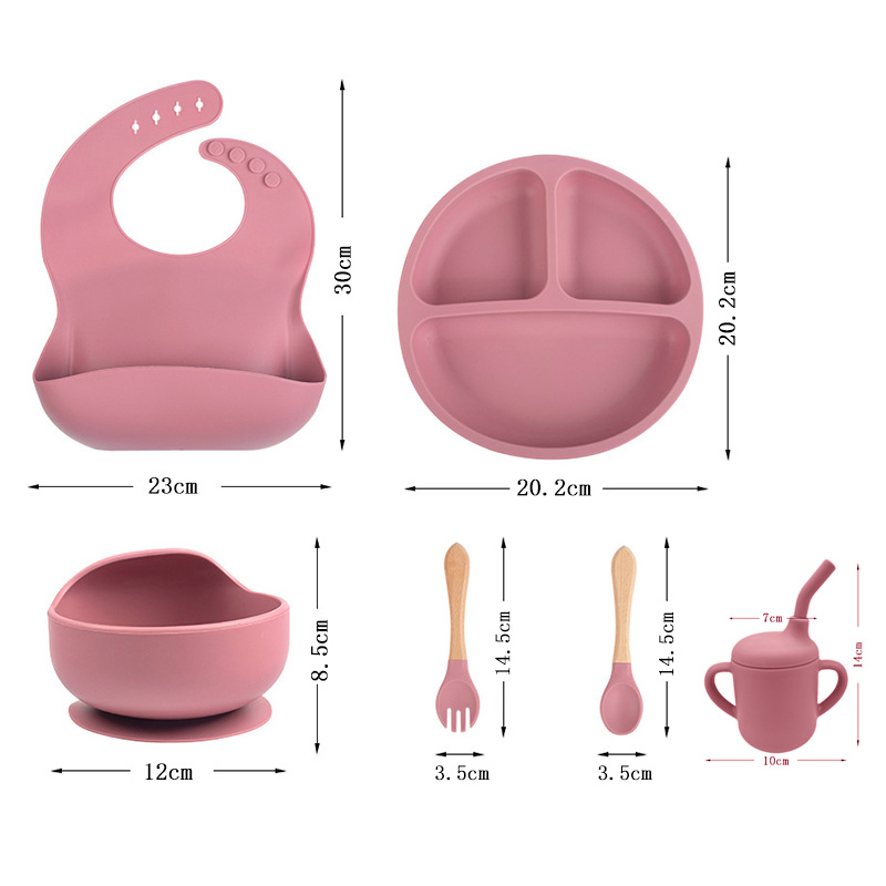 Kinder-Silikon-Geschirr-Set fü – Baby Food Equipment Bewertung und Preis