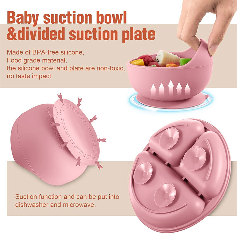 Kinder-Silikon-Geschirr-Set fü – Baby Food Equipment Bewertung und Preis