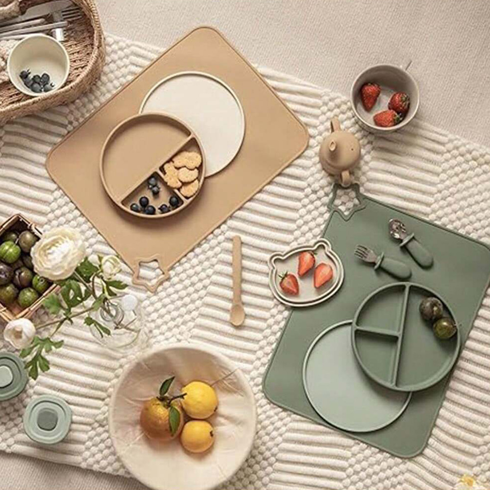 1 Stück einfaches Silikon-Tisc – Baby Food Restaurant Bewertung und Preis