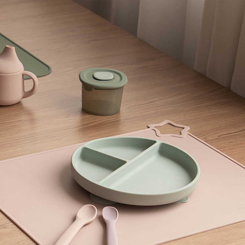 1 Stück einfaches Silikon-Tisc – Baby Food Restaurant Bewertung und Preis