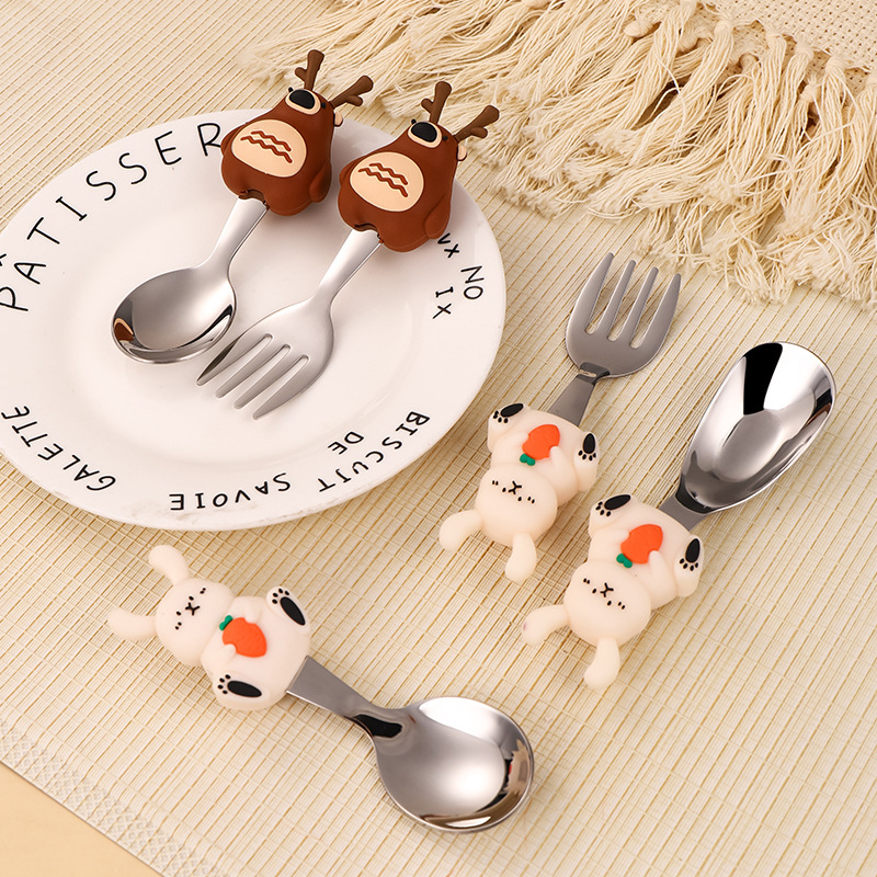 Edelstahl Löffel- und Gabel-Se – Baby Food Knife Set Bewertung und Preis