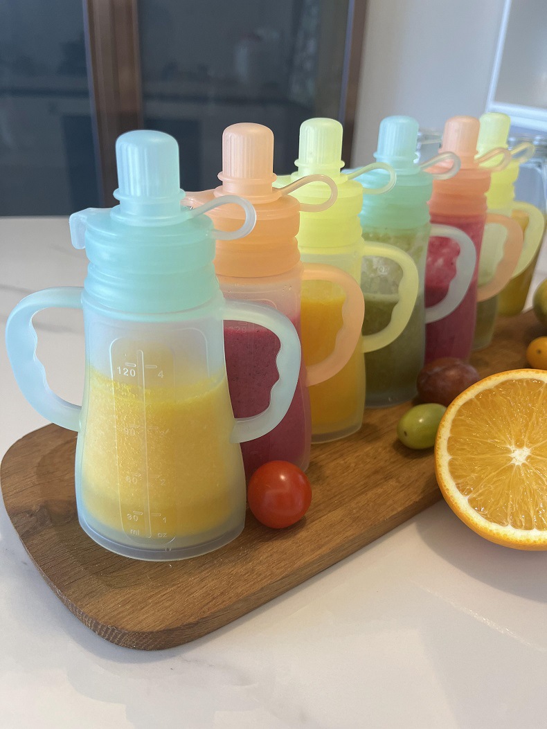 Neue Wiederverwendbare Silikon – Baby Food Zip Lock Bag Bewertung und Preis