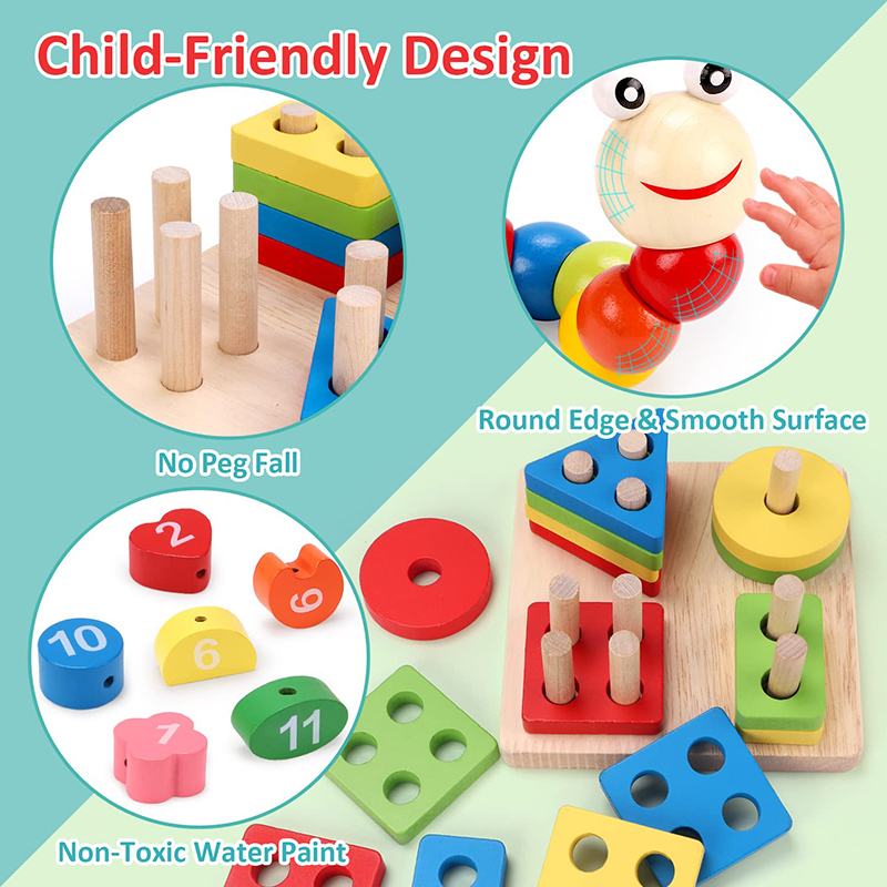 5-6 teile/satz Montessori Holz – Baby Food Eat Bewertung und Preis