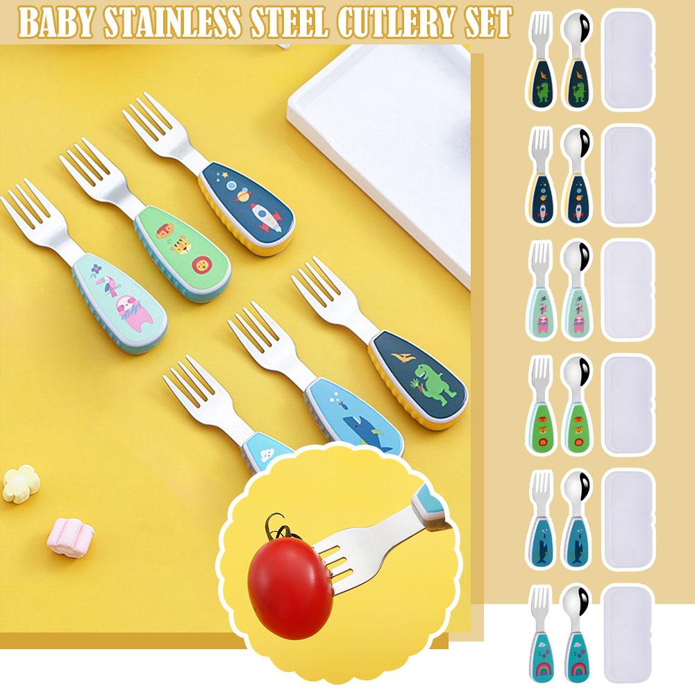 2 Teil/satz Kinder Kurzen Grif – Baby Food Knife Set Bewertung und Preis